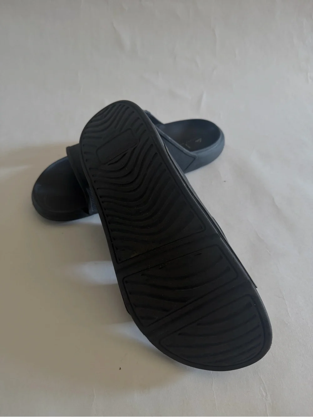 Reef Black Dual-Strap Slide Sandals for Men